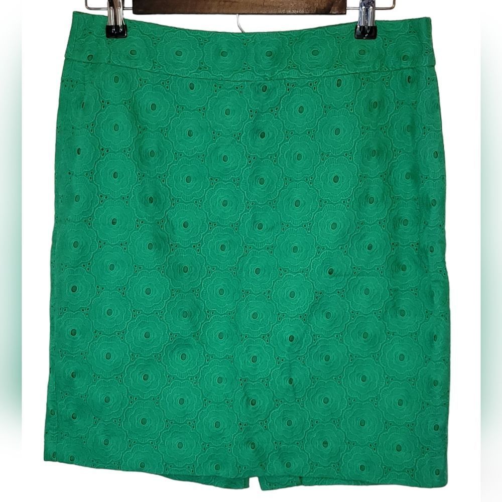 Talbots Petites Green Pencil Skirt Size 6P